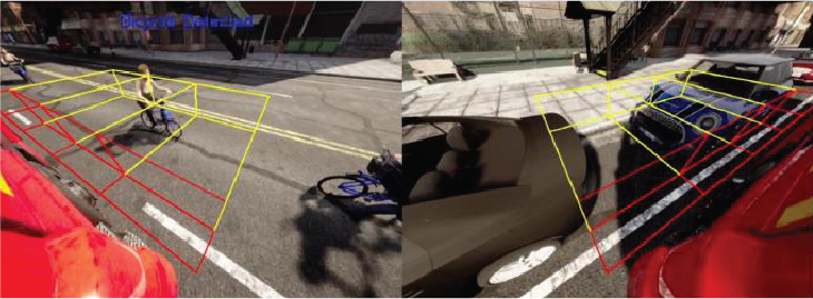 Blind spot camera detection